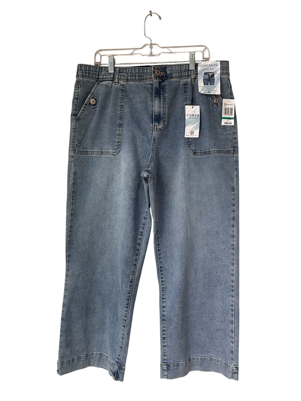 Curve Appeal Curve Creator High-Rise Wide Leg Jeans Size 16/33 NWT